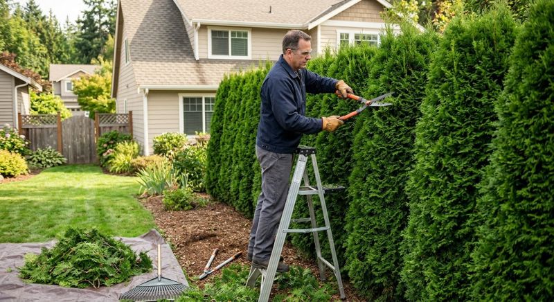 Juniper Pruning in Rockwall, TX